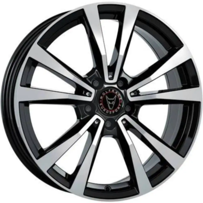 Wolfrace Eurosport TUV M12X 20" 9J ET33 5x112 Diamond Black Polished