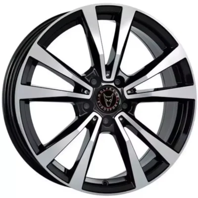 Wolfrace Eurosport TUV M12 19" 9J ET49 5x112 Diamond Black Polished
