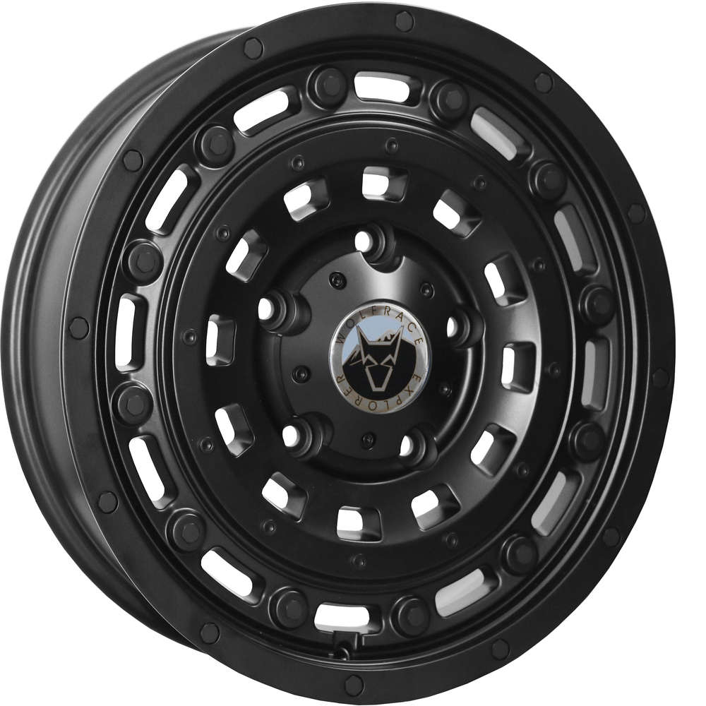 Wolfrace Explorer Overland 18" 8J ET35/ET40/ET45/ET50 6x130 Matt Black
