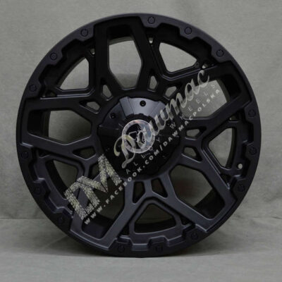 Wolfrace Explorer Sahara 20" 8,5J ET40 5x120 Matt Black Black Rivets