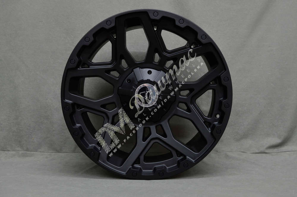 Wolfrace Explorer Sahara 20" 8,5J ET40 6x120 Matt Black Black Rivets