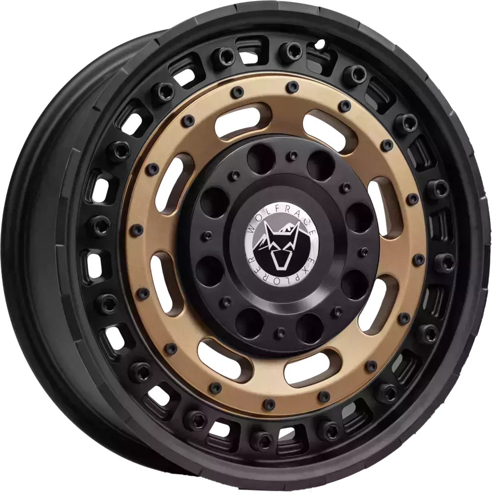 Wolfrace Explorer Slotmag 17" 8J ET40 6x120 Matt Black Matt Bronze