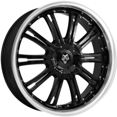 Wolfrace Explorer Vermont 20" 8,5J ET43 5x114,3 Gloss Black Polished Lip