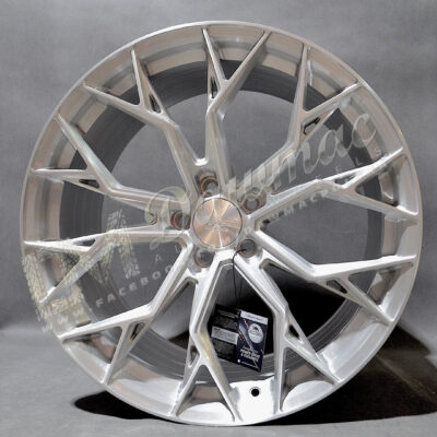 Forzza Titan 20" 10.5J ET37 5x120 Brushed Aluminium