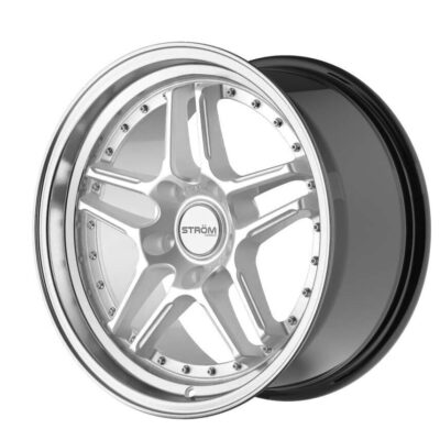 Strom DS-05 17" 8.5J ET26 5x114.3 Hyper Silver Machined Dish