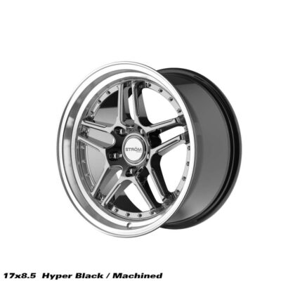 Strom DS-05 17" 8.5J ET30 5x120 Hyper Black Machined Dish