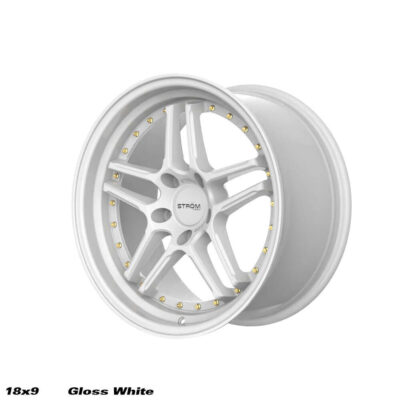 Strom DS-05 18" 9J ET35 5x100 Full Gloss White