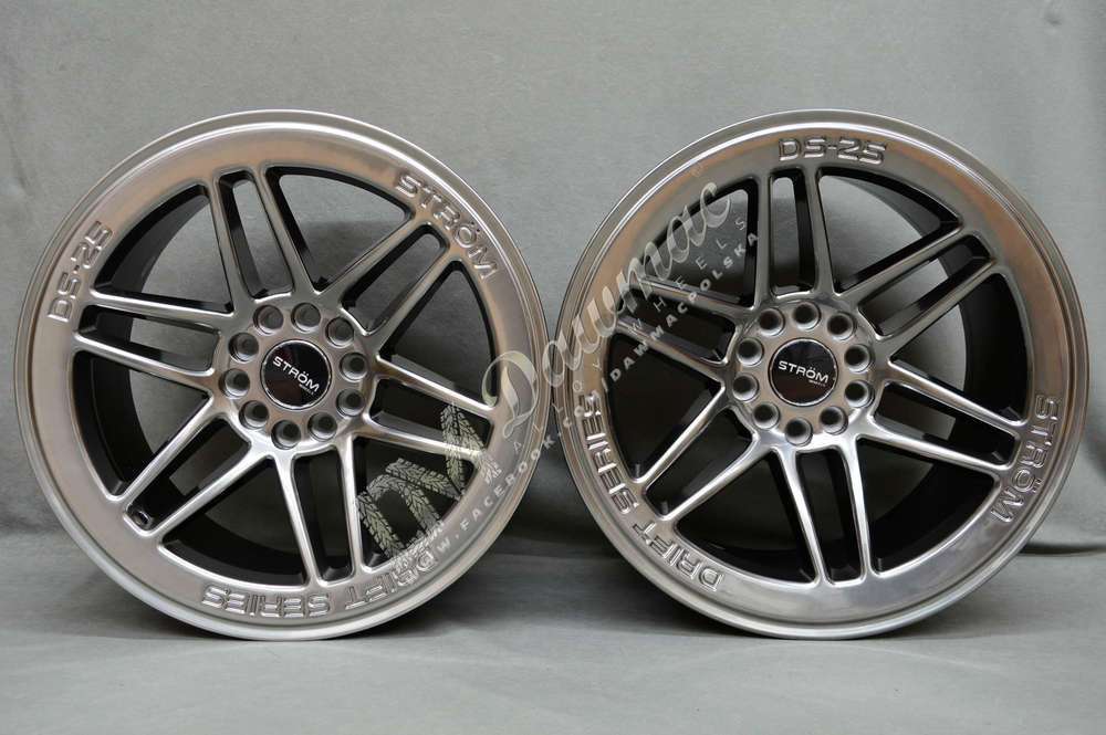 Strom DS-25 18" 9.5J ET35 + 10.5J ET30 5x114.3/120 Hyper Black