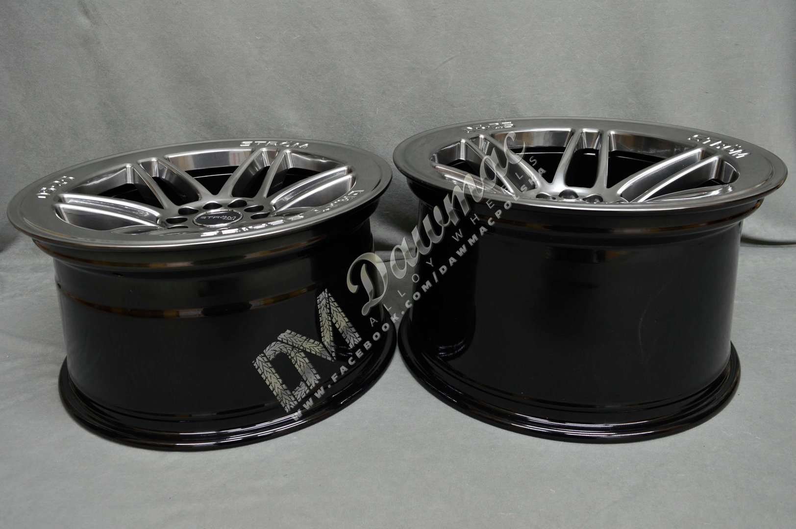 Strom DS-25 18" 9.5J ET35 + 10.5J ET30 5x114.3/120 Hyper Black - obrazek 10