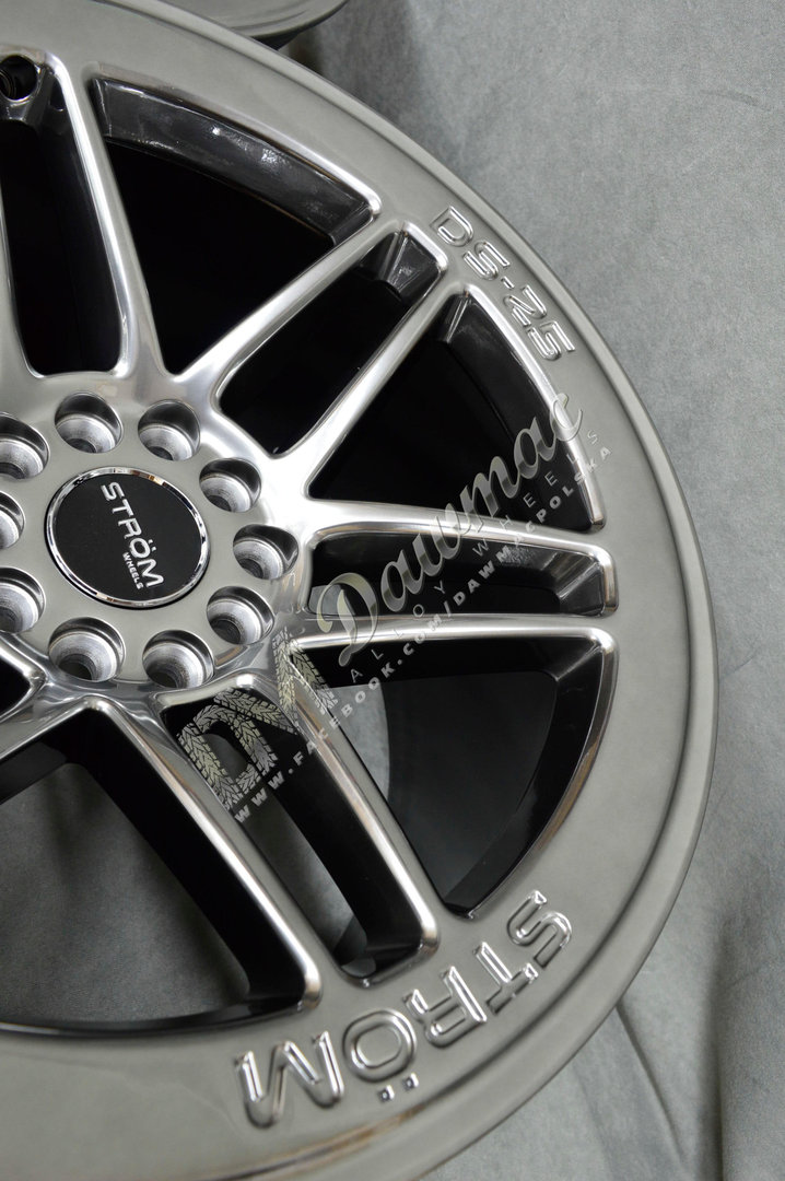 Strom DS-25 18" 9.5J ET35 + 10.5J ET30 5x114.3/120 Hyper Black - obrazek 7