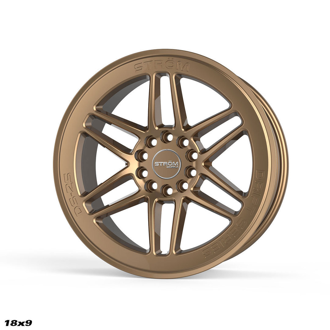 Strom DS-25 18" 9.5J ET35 + 10.5J ET30 5x114.3/5x120 Gloss Bronze - obrazek 2