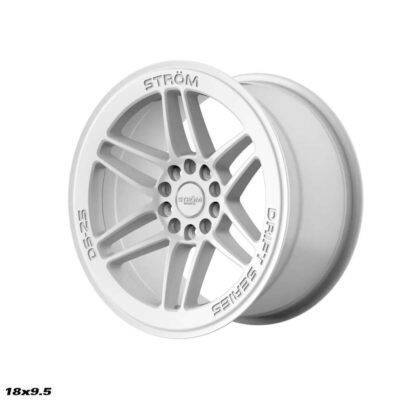 Strom DS-25 18" 9.5J ET35 + 10.5J ET30 5x114.3/5x120 Gloss White