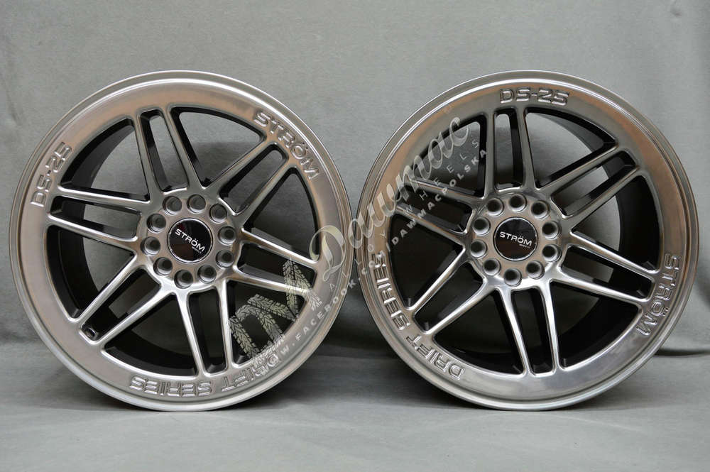 Strom DS-25 18" 9.5J ET35 + 10.5J ET30 5x114.3/5x120 Hyper Black