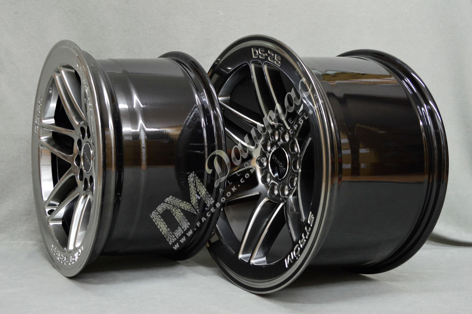 Strom DS-25 18" 9.5J ET35 + 10.5J ET30 5x114.3/5x120 Hyper Black - obrazek 4