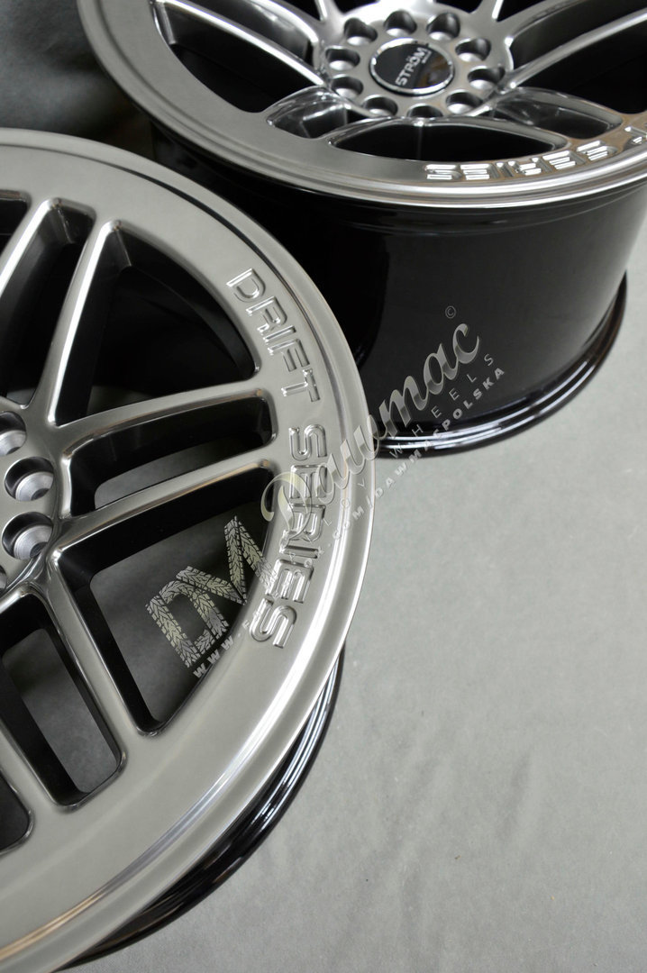 Strom DS-25 18" 9.5J ET35 + 10.5J ET30 5x114.3/5x120 Hyper Black - obrazek 8
