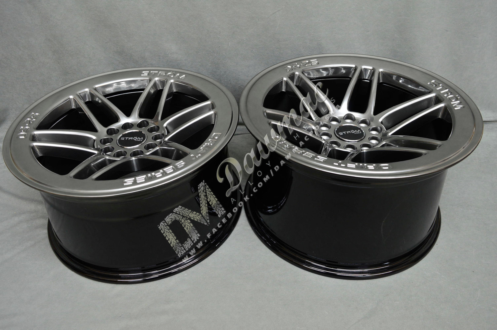 Strom DS-25 18" 9.5J ET35 + 10.5J ET30 5x114.3/5x120 Hyper Black - obrazek 9