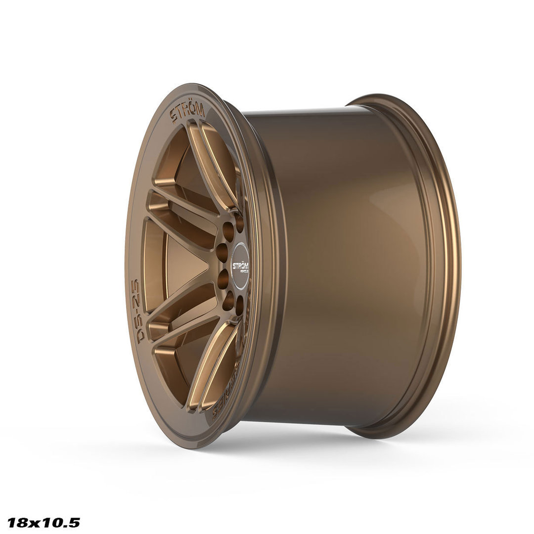 Strom DS-25 18" 9J ET33 + 10.5J ET30 5x114.3/5x120 Gloss Bronze - obrazek 3