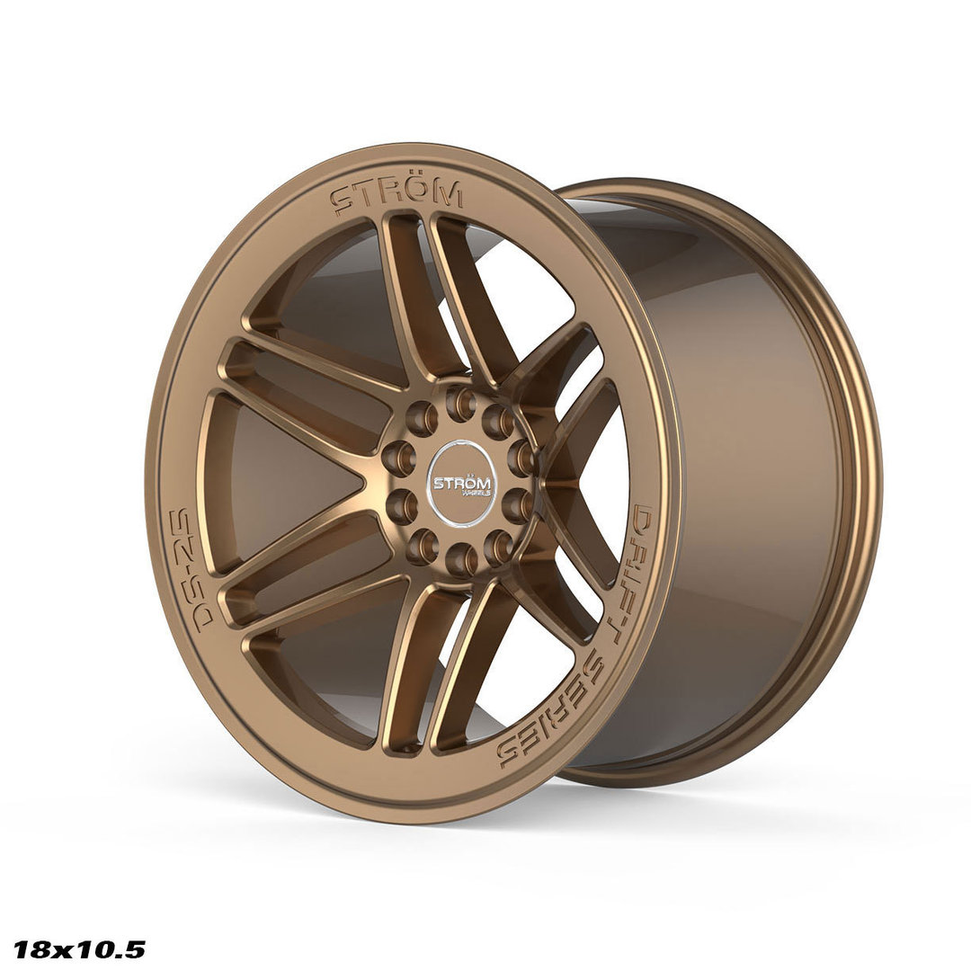 Strom DS-25 18" 9J ET33 + 10.5J ET30 5x114.3/5x120 Gloss Bronze - obrazek 4