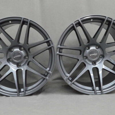 Strom STR3 19" 9J ET31 + 11J ET40 5x120 Gloss Gun Metal