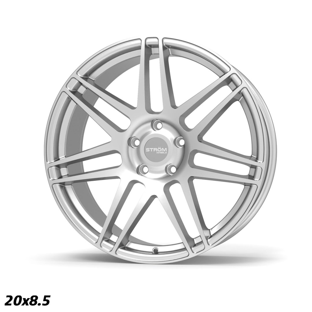 Strom STR3 19" 9J ET31 + 11J ET40 5x120 Quartz Silver - obrazek 4
