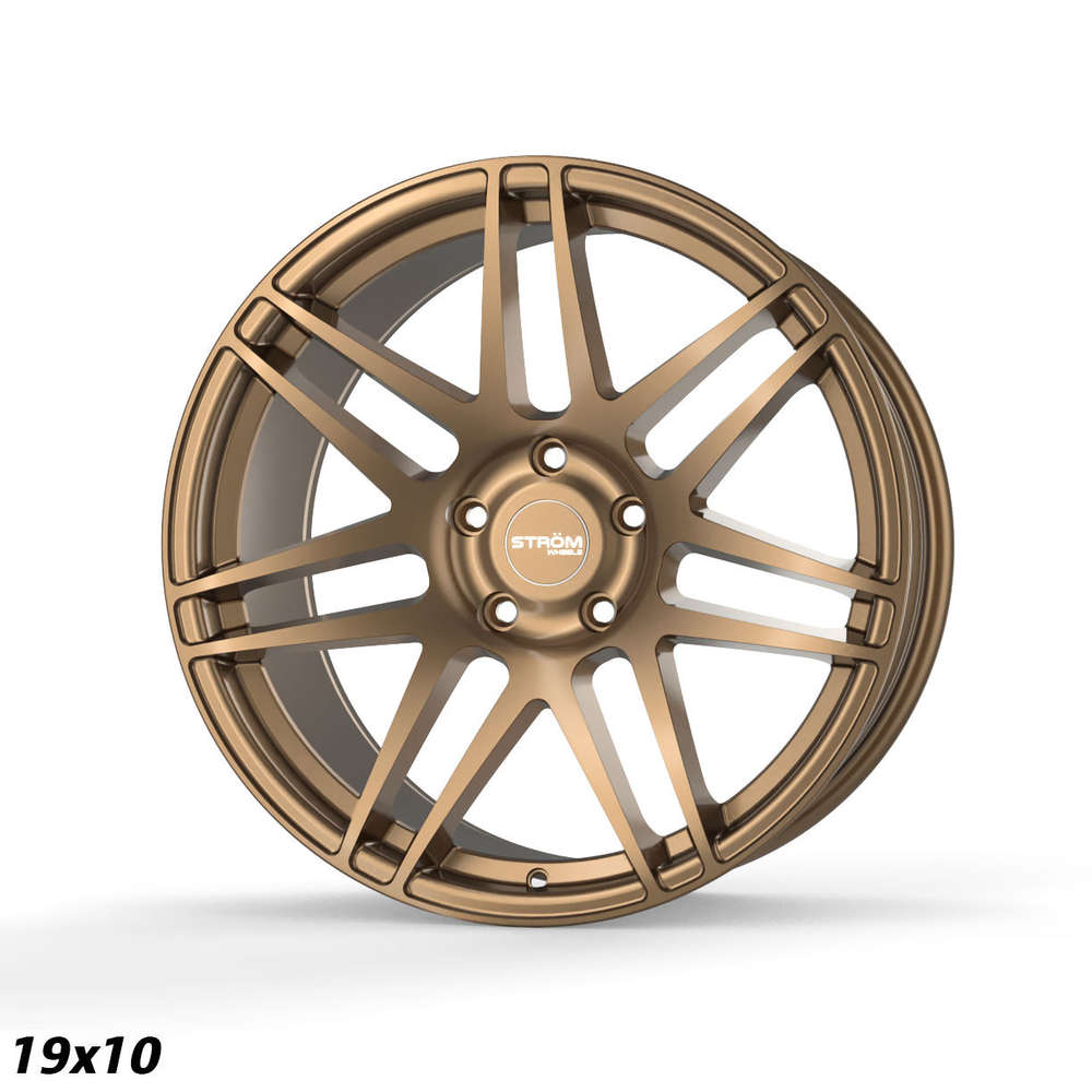 Strom STR3 19" 9J ET31 + 11J ET40 5x120 Satin Bronze