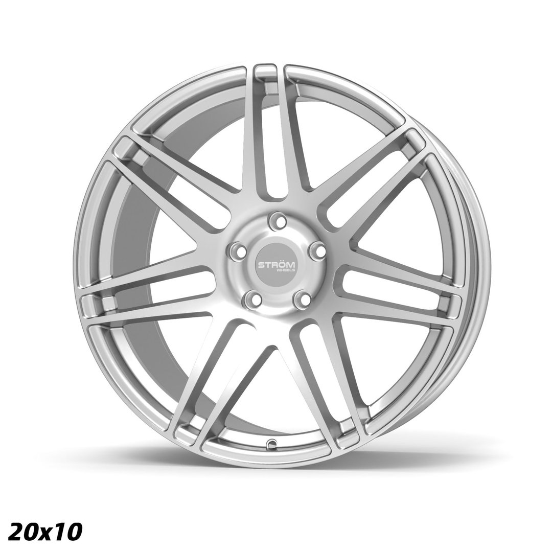 Strom STR3 20" 8,5J ET35 + 10J ET42 5x112 Quartz Silver - obrazek 7