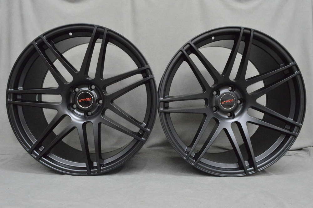 Strom STR3 20" 8,5J ET35 + 10J ET42 5x112 Satin Black