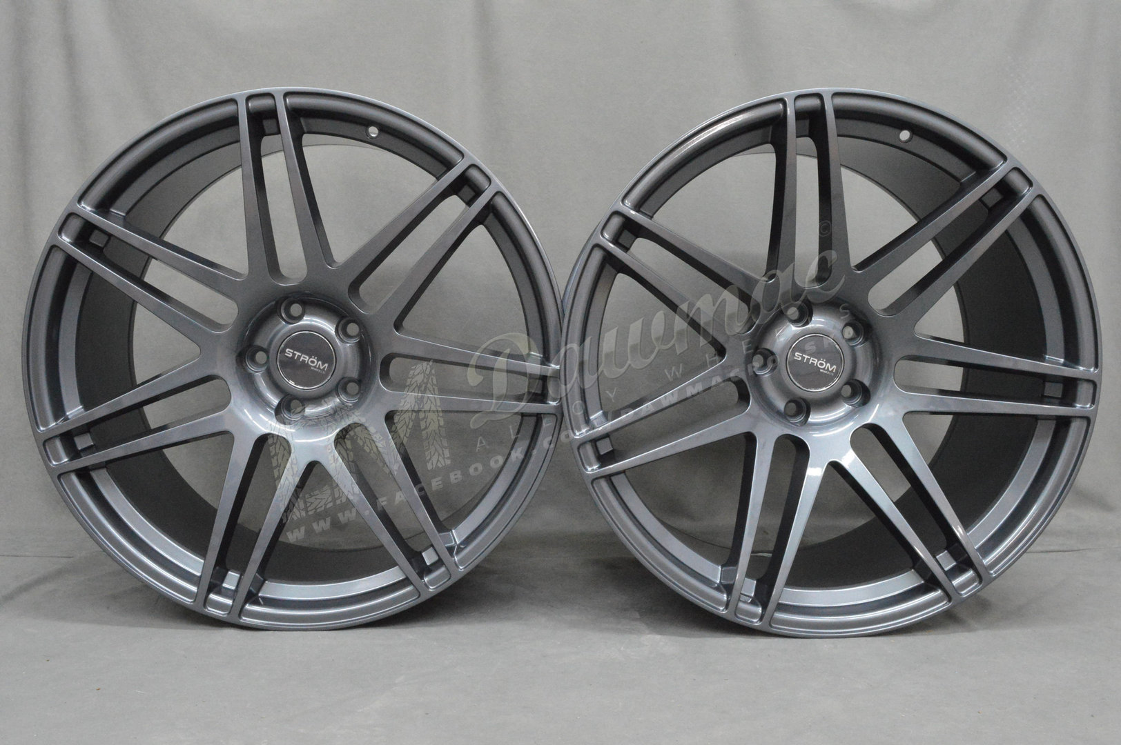 Strom STR3 22" 10,5J ET40 + 12J ET35 5x120 Gloss Gunmetal - obrazek 2