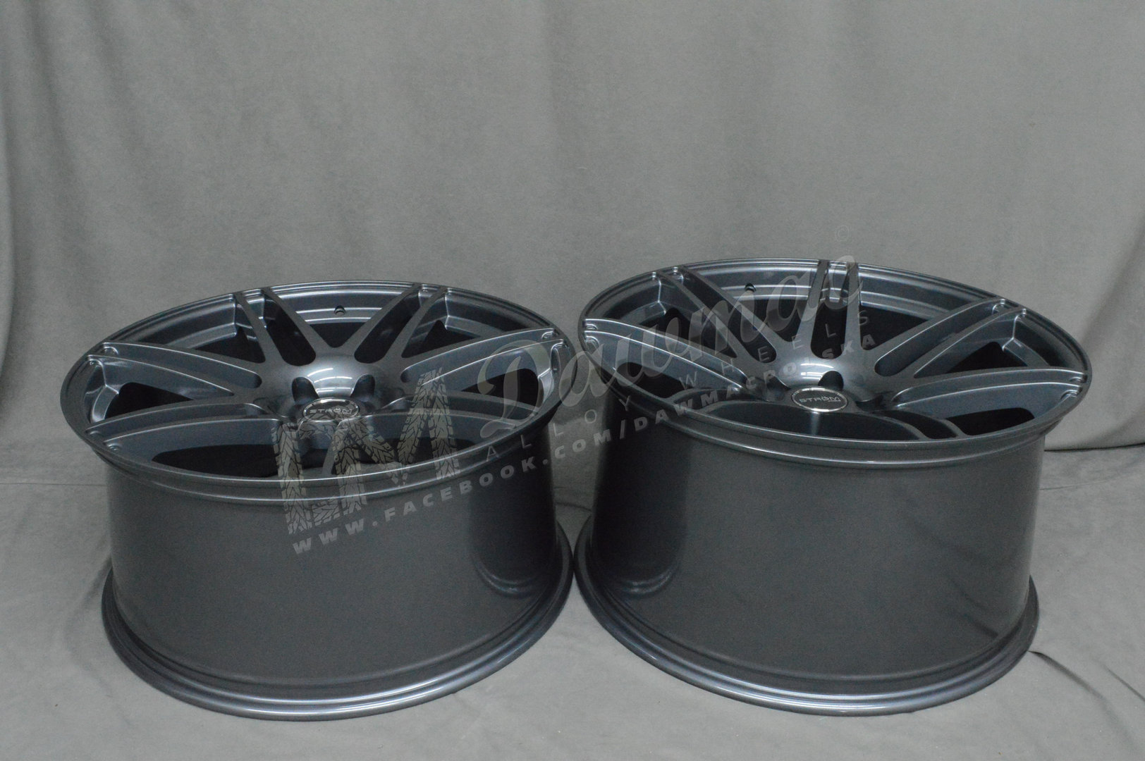 Strom STR3 22" 10,5J ET40 + 12J ET35 5x120 Gloss Gunmetal - obrazek 6