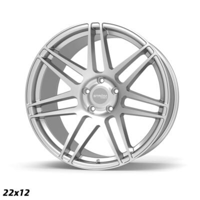 Strom STR3 22" 10,5J ET40 + 12J ET35 5x120 Quartz Silver