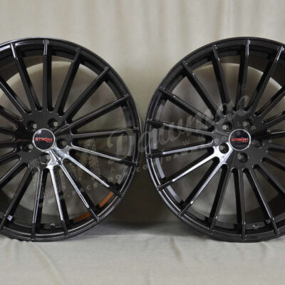 Strom STR4 22" 10,5J ET40 + 11,5J ET30 5x112 Gloss Black