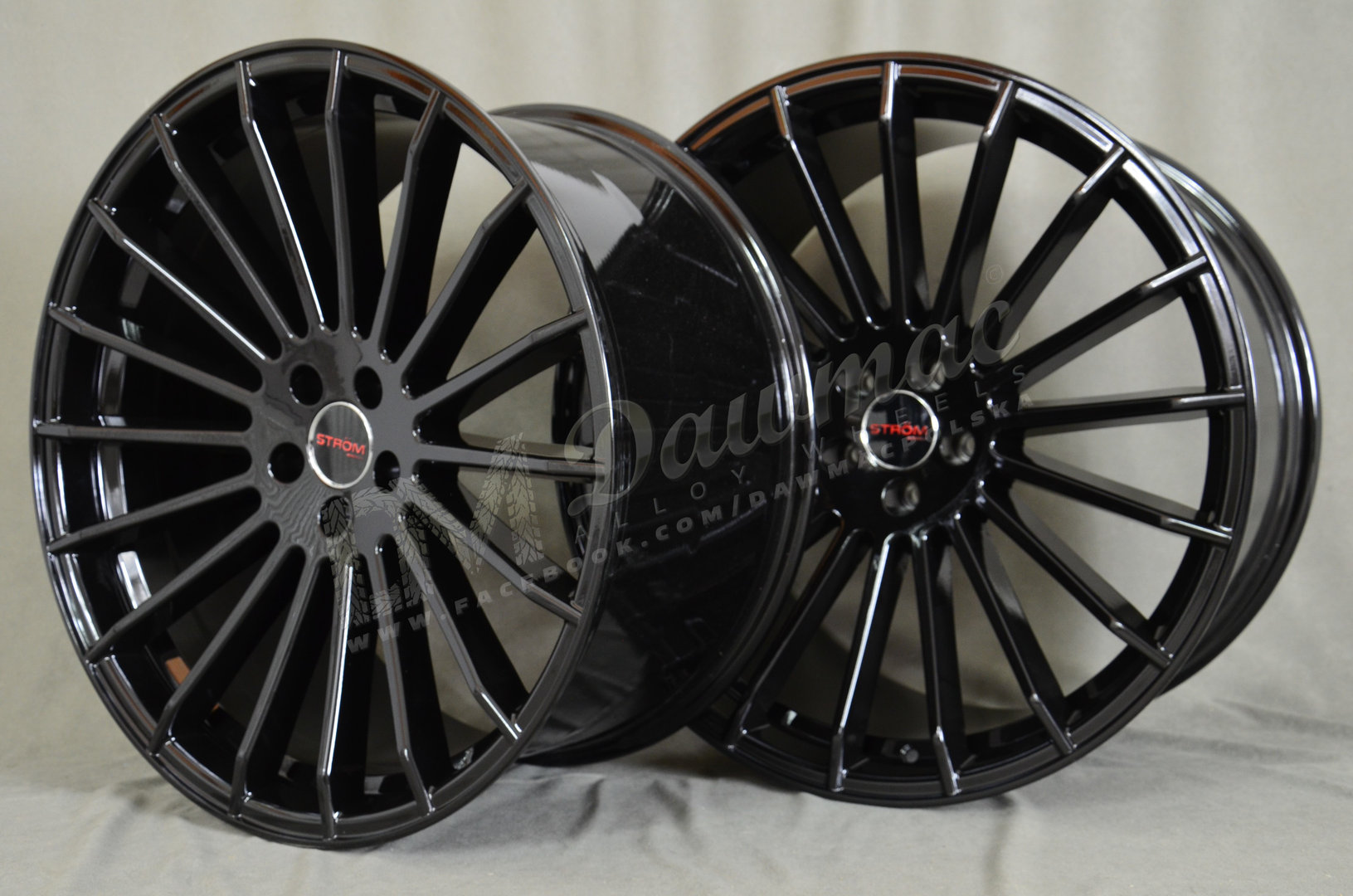 Strom STR4 22" 10,5J ET40 + 11,5J ET35 5x120 Gloss Black - obrazek 5