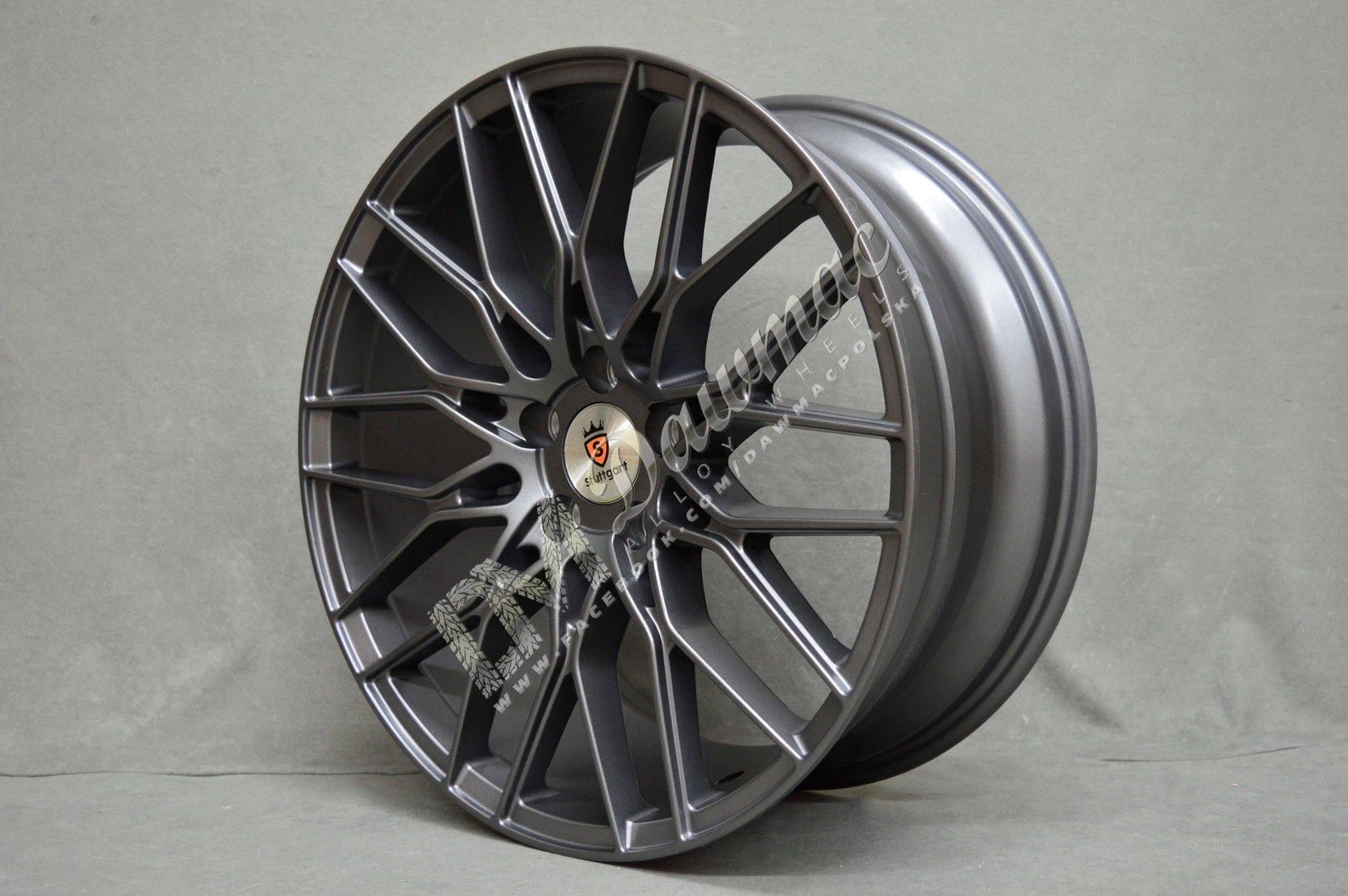 Stuttgart ST8 20" 8,5J ET35 + 10J ET42 5x112 Matt Gunmetal - obrazek 3