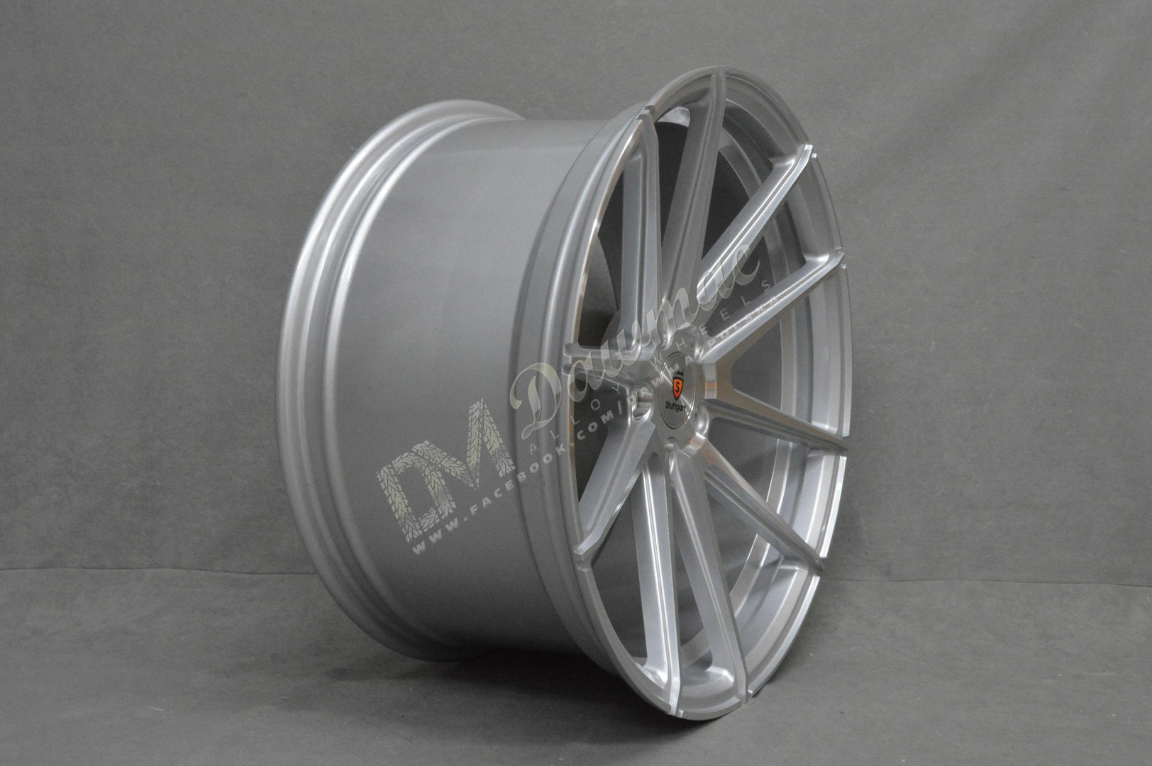 Stuttgart ST9 19" 8,5J ET15-45 + 9,5J ET15-45 BLANK Silver Polished - obrazek 4