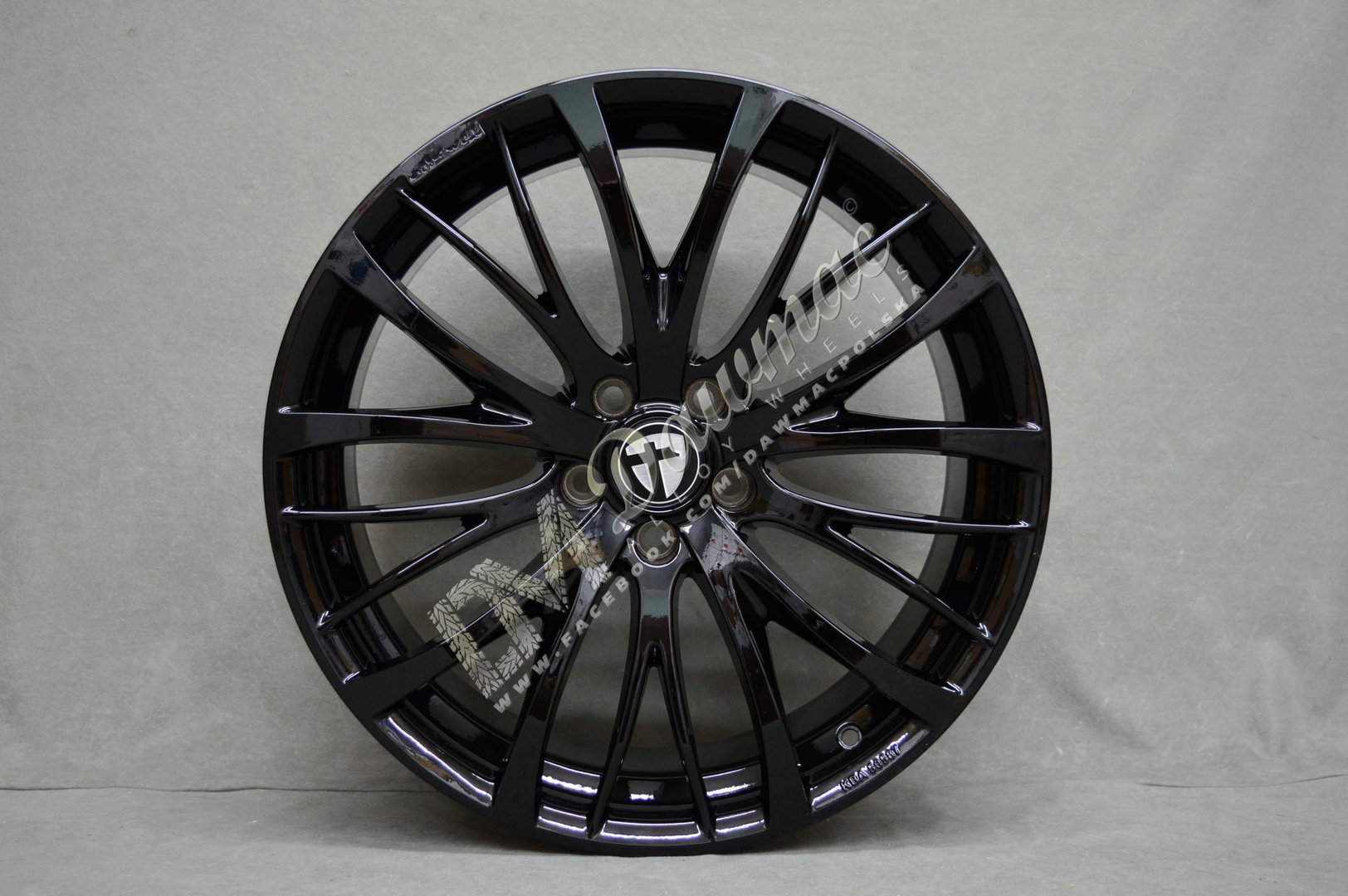 TOMASON TN7 19" 8,5J ET40 5x108 Black Painted - obrazek 2