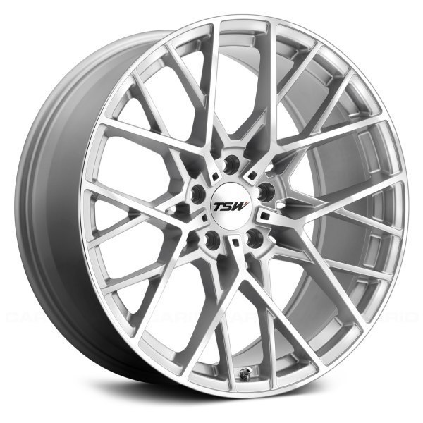 TSW Sebring 19" 9,5J ET40 5x120 Silver with Mirror Cut Face - obrazek 2