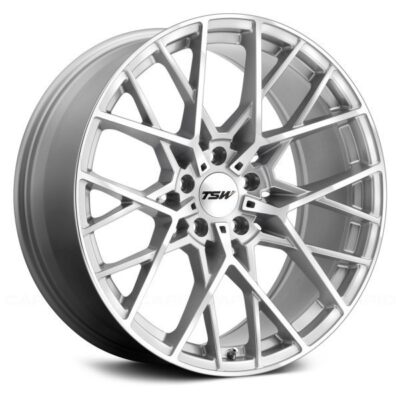 TSW Sebring 20" 10J ET40 5x112 Silver with Mirror Cut Face