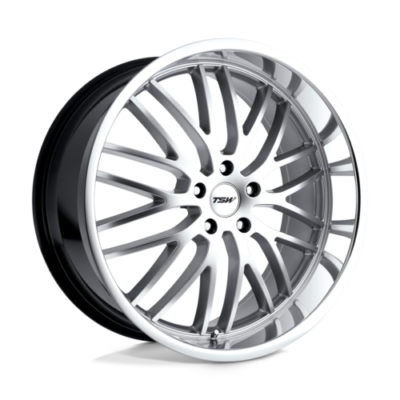 TSW Snetertn 19"8J ET45 5x112 Hyper Silver with Mirror Cut Lip