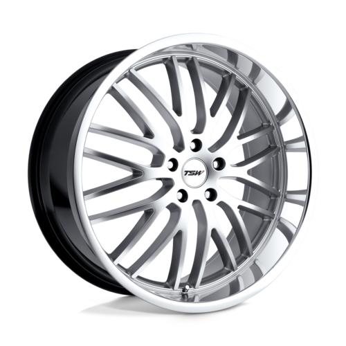 TSW Snetertn 19"8J ET45 5x112 Hyper Silver with Mirror Cut Lip