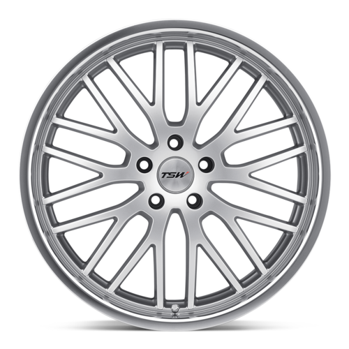 TSW Snetertn 19"8J ET45 5x112 Hyper Silver with Mirror Cut Lip - obrazek 3