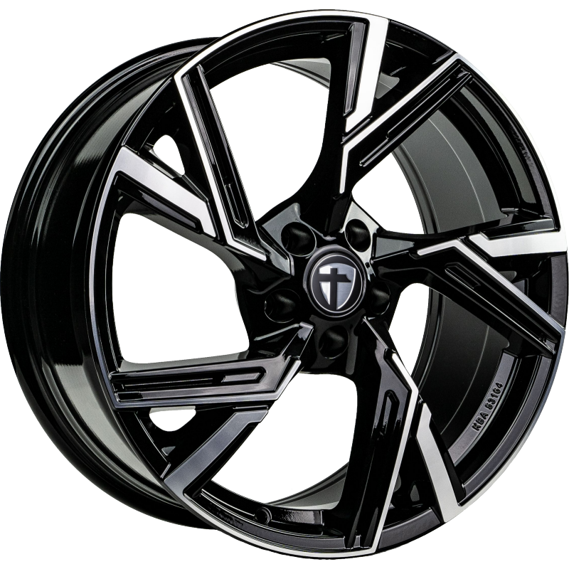Tomason AR1 19" 8,5J ET25/ET35/ET45 5x112 Black Diamond Polished