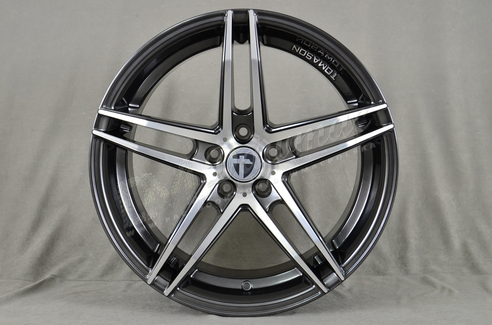 Tomason TN12 19" 8,5J ET40 5x114,3 Dark Hyperblack Polished - obrazek 2