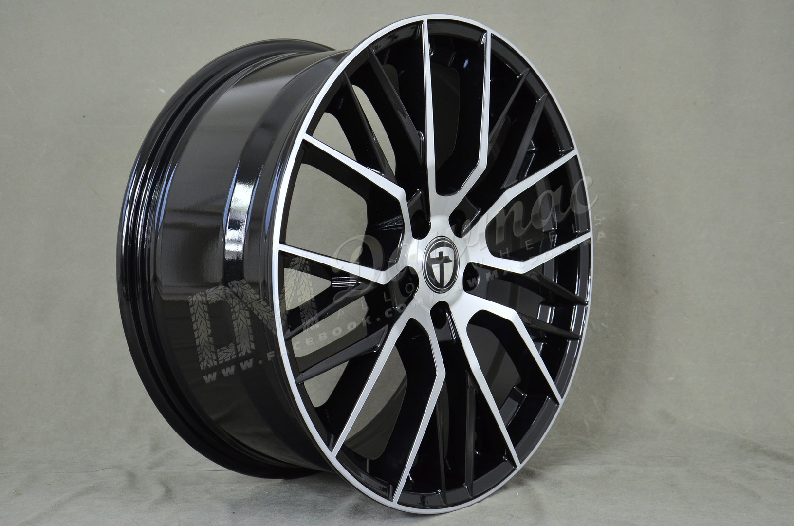Tomason TN23 20" 8,5J ET30 5x120 Black Diamond Polished - obrazek 4