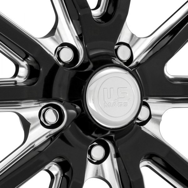U.S. Mags Rambler 18" 9,5J ET1 5x127 Gloss Black with Milled Accents - obrazek 6