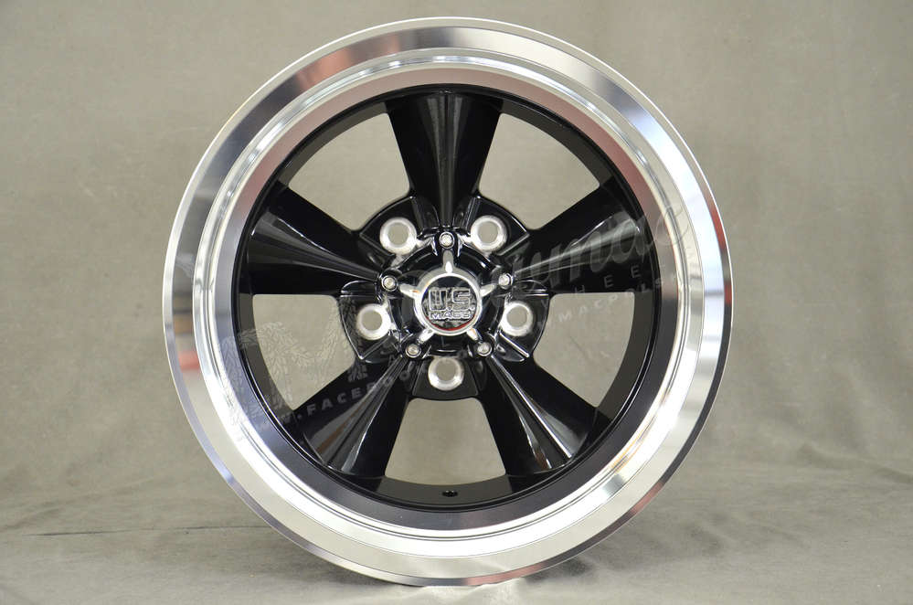 U.S. Mags Standard 15" 8J ET1 5x114,3 Gloss Black with Diamond Lip
