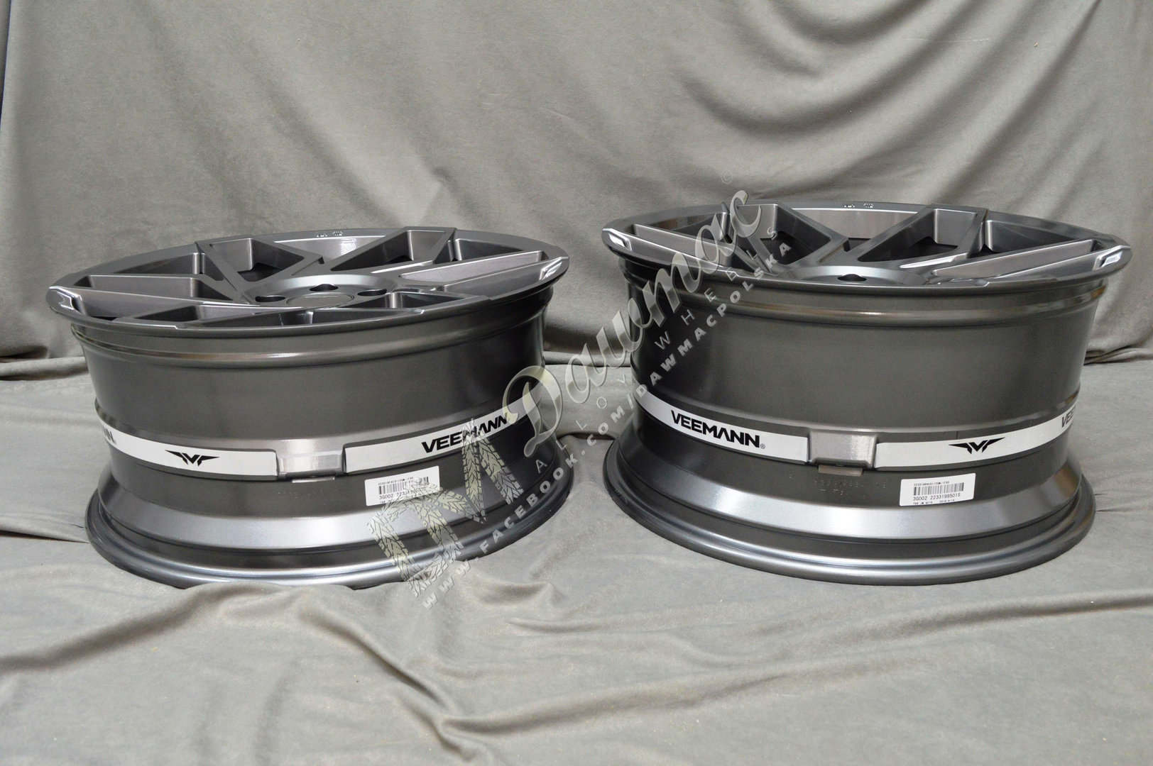 VEEMANN V-FS27R 19'' 8,5 ET42 + 9,5 ET40 5x112 Gun Metal - obrazek 8