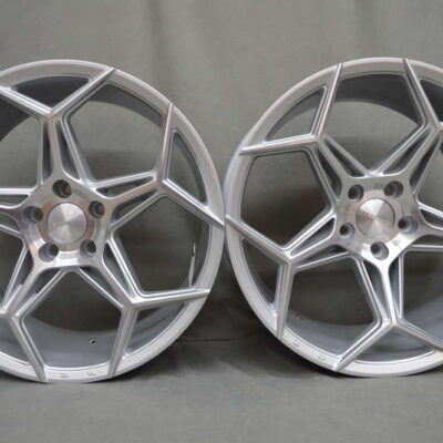 VEEMANN V-FS40 19" 8,5J ET42 + 9,5J ET42 5x112 Silver Machined