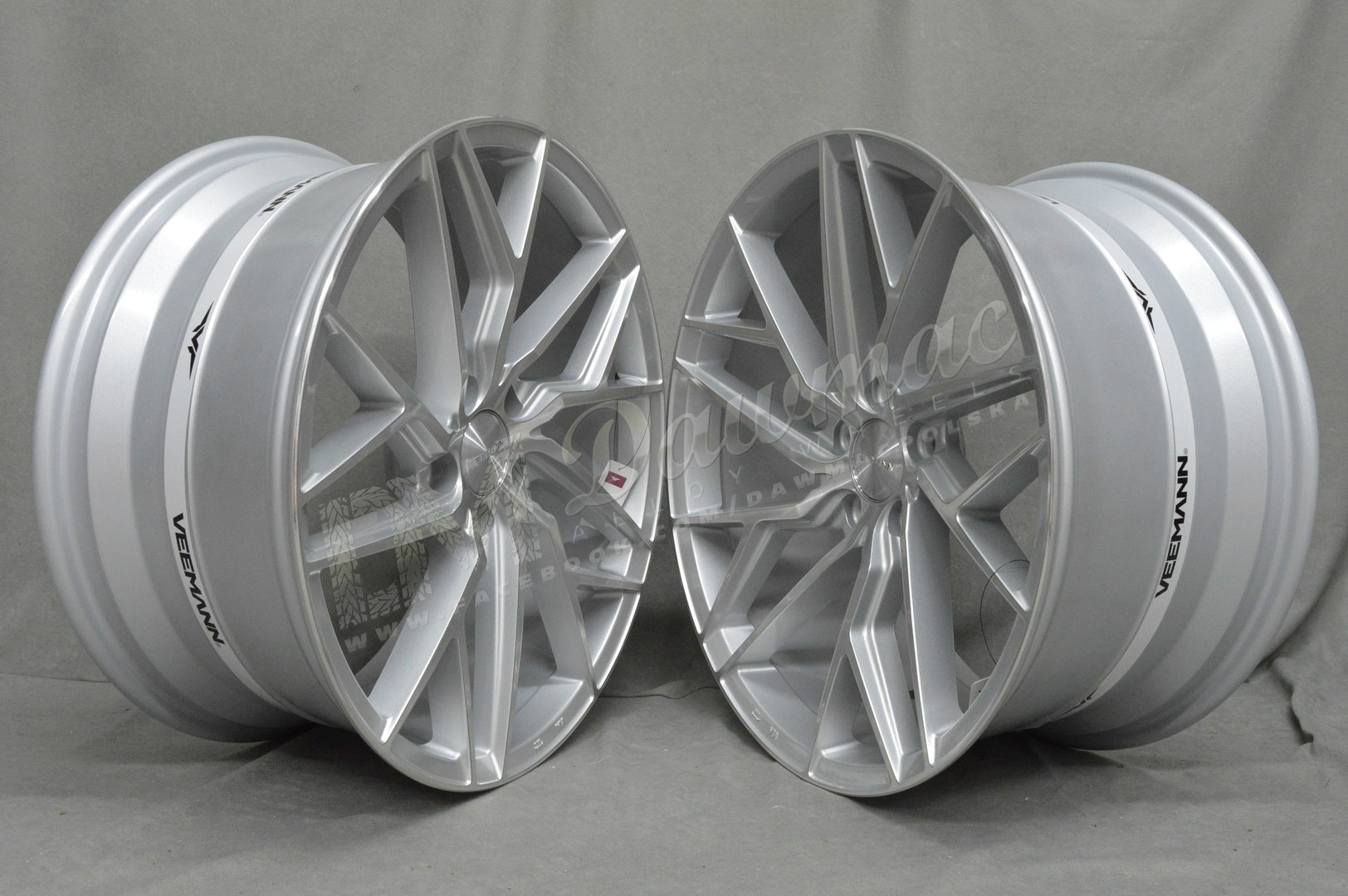 VEEMANN V-FS44 19'' 8,5J ET35 + 9,5J ET42 5x120 Silver Machined - obrazek 3