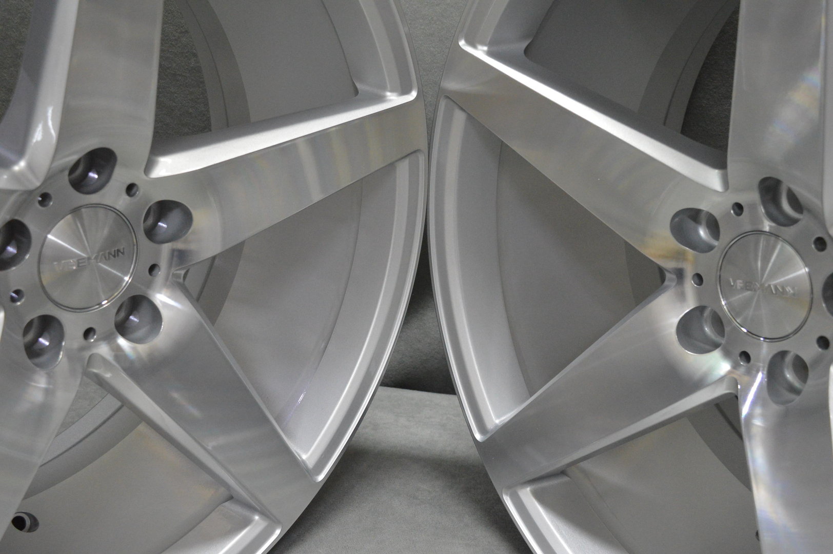 VEEMANN V-FS8 20" 9J ET35 + 10J ET38 5x120 Silver Machined - obrazek 4
