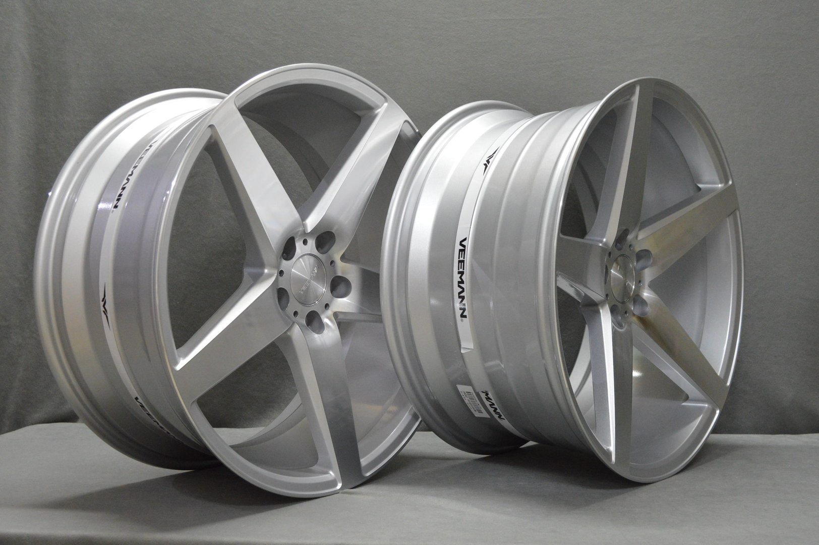 VEEMANN V-FS8 20" 9J ET35 + 10J ET38 5x120 Silver Machined - obrazek 6